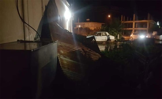 North Cyprus News - Damage in Yenierenkoy water spout damage