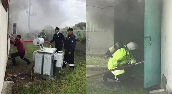 North Cyprus News - Fire at Gecitkale Substation (2)
