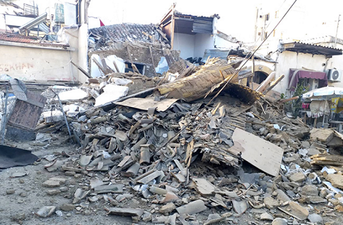 North Cyprus News - House collapse Caglayan