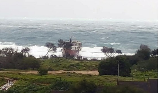 North Cyprus News - Tanker Runs Ashore